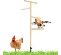 Perchoir de poulet - Support de jouets pour volaille, perchoir d'entraînement en plein air | Grande branche de terrain de jeu pour oiseaux, perchoir de terre, perchoir de volaille, support d'entraînem