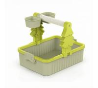 Perchoir d'Entraînement pour Oiseaux Perchoir Support Plateau Mangeoires Barre Antidérapante Plastique PP avec Bac Collecteur Facile à Adapté aux Plans de Travail Tables Intérieurs, 255x172x175mm