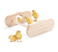 Perchoir d'entraînement pour poussin, barre de perchoir en bois pour le divertissement, perchoir en bois, jouet pour poulailler et couveuse