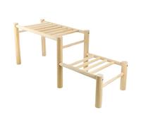 Perchoir d'extérieur pour poulailler pour poules | Cadre en bois avec assemblage facile, sûr, solide, réutilisable, accessoire d'aire de jeu de ferme, maison de jardin, jeu d'entraînement pour