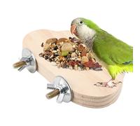 Perchoir d'Oiseau Pour Cage - Jouet En Bois Pour Oiseaux Anti-Dérapant Et Stable | Support de Cage Pour Perruche Pour Se Tenir | Pour Les Oiseaux Comme Conure, Ara, Inséparable, Canari, Cacatoès, Pins