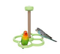 Perchoir du Perchoir - Moulin À Vent De La Patte De La Patte De Perroque, Enrichissement Interactif Perch Cage Aviary Window Training Indoor Macaw Parkeet Conure Finch Cockatiel Bird Perch Toy Stand