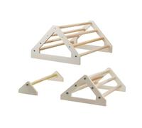 Perchoir en bois naturel avec plateforme pour petits animaux Collection simple à assembler pour l'intérieur Cage en bois résistant