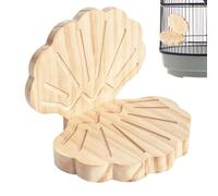 Perchoir en bois naturel conçu pour une prise en main confortable et un support stable pour pinson, perroquet, canari, perruche, inséparable