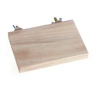 Perchoir en bois naturel pour perroquet, planche rectangulaire pour perruches, petits animaux, jouet à mâcher surfaces lisses