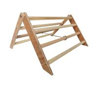 Perchoir en bois naturel pour poussin, jouets debout en bois interactif pour grand oiseau, perroquet, ara, poules, 37 x 32 x 20 cm