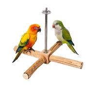 Perchoir en bois pour cage à oiseaux, calopsitte debout | Perchoir pour aras | pour soulager l'ennui, le bec, le broyage, les soins de santé, la mastication, le divertissement et la simulation de