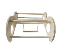 Perchoir en bois pour poulailler - Design en bois naturel pour un perchoir confortable, idéal pour les poules, canards et coqs pour une utilisation en intérieur et en extérieur, poulaillers, fermes et