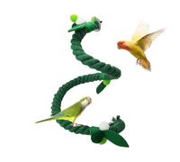 Perchoir en Corde Jouet à Mâcher Souple Vert Perchoir Balançoire