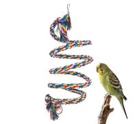 Perchoir en Corde pour Calopsitte | Résistante aux Coup de Bec Balançoire Colorée Accessoire pour Animal de Compagnie,Corde d'escalade Perchoir pour Calopsitte - pour Jeu Mastication Escalade Canaris