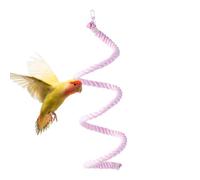 Perchoir en corde pour oiseaux | Corde d'escalade flexible pour perroquet, escalier d'ara, échelle résistante aux morsures, bâton debout flexible