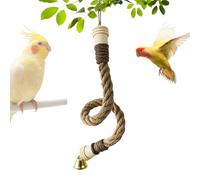 Perchoir en corde pour oiseaux | Perchoirs en corde pour oiseaux | Calopsittes | Aire de jeu naturelle pour oiseaux grimpants, balançoires, perchoirs pour perroquets, conures, perruches, calopsittes