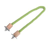 Perchoir en corde pour perroquet, exercices d'entraînement pour perruches, conures, calopsittes 55 cm, vert clair, 55 cm
