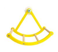 Perchoir en forme de roue moineau - Jouet en bois pour oiseaux, 111 g, accessoire de jeu pour calopsitte imprimé en 3D, équipement interactif pour cage | Perruche, ara, inséparable, conure, terrain de