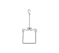 Perchoir en métal pour colibris pour se reposer et se balancer doucement tout en améliorant l'esthétique et la fonctionnalité du jardin (noir)