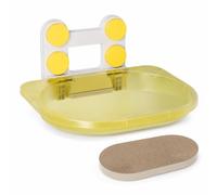 Perchoir fenêtre Chat, Hamac Transparent à Ventouses Panoramique, pour Chats, Jaune, Style to 4