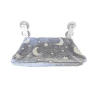 Perchoir Fenêtre pour Chat, Lits pour Chats Pliables, Accroche-Sucions Phosphorescents Siège de Repos avec Jouets Interactifs pour Petits Espaces Siestes Douillettes et Relaxation Calme en