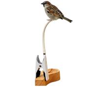 Perchoir flexible pour oiseaux - Support pliable en polypropylène pour perroquet, plateformes d'entraînement souples | Support léger et mobile, base à clip pour petit oiseau, exercice de voyage