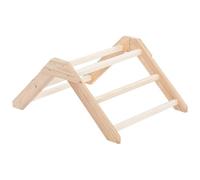Perchoir Jouet Poules Petits Animaux 50x36x22,5 Cm - Perchoir Entraînement Bois avec Design Antidérapant, Support Échelle pour Poules Perroquets Hamsters Gerbilles, 571 G