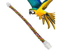 Perchoir multicolore en coton, corde élastique pour oiseaux, perchoir pour perroquet, corde d'escalade, perchoirs de douche pour oiseaux pour cages à oiseaux, jouet d'équilibre, perchoir pour cage à