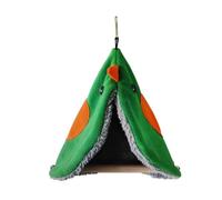 Perchoir multifonctionnel pour perroquets, tente de dessin animé, couverture en fourrure jouet pour conure, balançoire, tente jouet pour perroquet