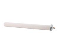 Perchoir Perroquet en Bois, Béquille de Broyage pour Cage, Blanc 25 cm - Durable et Facile à Installer, Aide à Limer Le Bec et Renforce Les Pattes (2,5 * 35cm)