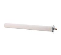Perchoir Perroquet en Bois, Béquille de Broyage pour Cage, Blanc 25 cm - Durable et Facile à Installer, Aide à Limer Le Bec et Renforce Les Pattes (2,5 * 25cm)
