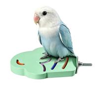 Perchoir pour Cage à Oiseaux Bâton en Résine pour Limage des Pattes | Perchoirs Plats Adaptés Aux Cages À Oiseaux pour Perruches Ondulées Perruches Inséparables Calopsittes Entraînement et