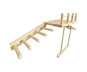 Perchoir pour cage à oiseaux - Jouet d'escalade en bois - Plateforme suspendue pour calopsittes - Activité de prévention de l'ennui pour oiseaux seuls - Siège interactif dans la volière domestique