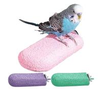 Perchoir pour cage à oiseaux - Perchoir à oiseaux en résine crème glacée pour exercice, 3 fournitures pour animaux de compagnie, jouets à mâcher debout, jouets pour perroquet, perruche, calopsitte