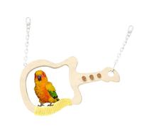 Perchoir pour cage à oiseaux, perchoir, balançoire pour guitare, perchoir de guitare, jouet pour l'entraînement de ponçage, calopsittes, conure, ara, perroquet gris perroquet Fink inséparable petit