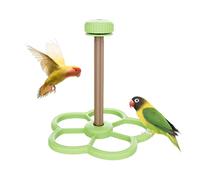 Perchoir pour Cage Oiseau,Jouet Moulin à Vent Intelligence Perroquets | Jouet d'Enrichissement Interactif pour Perruches Calopsittes Conures Perroquets Canaris Volière Intérieure Fenêtre
