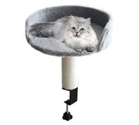 Perchoir pour chat amovible - Fixation de lit pour chat | Nid surélevé pour comptoirs de tables | Meubles d'intérieur confortables pour le salon, la chambre à coucher, l'appartement, la maison, les