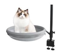 Perchoir pour Chat De Bureau | Mobilier pour Animal De Compagnie Rotatif À 360°,Doux Et Confortable pour Intérieur Bureau Table De Chevet
