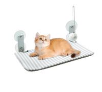 Perchoir pour chat, hamac sans fil pour chat, chaise longue rembourrée avec ventouse attachée pour fournitures d'escalade de chevet, auvent sans fil pour intérieur ou extérieur, terrasse, chaton