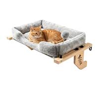 Perchoir pour Chat sur Fenêtre avec Un Coussin en Peluche et Un