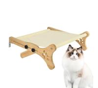 Perchoir pour Chat sur Fenêtre,Structure en Bois Renforcée pour Animaux,Hamac Mural Litière - Jeu, Repos - Tailles S, M, L Disponibles