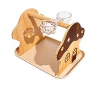 Perchoir pour Oiseau avec Support et Plateau calopsitte en Forme de | Perchoir à perroquet de bureau Pour Ara Conure Amoureux Des Animaux Dresseurs Refuges Zoo Volières B