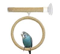 Perchoir pour Oiseaux À Ventouse, Corde Portable Grands | Jouet de Grimpe et Positionnement Perroquets - pour Perruche Gris D'Afrique Calopsitte Voiture Verre Fenêtre