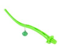 Perchoir pour Oiseaux en Cage, Support Plastique Vert Clair Clochette | Accessoire pour Perroquet et Petit Oiseau, Surface Lisse, Pratique, pour Repos ou Exercice, Augmente L’espace