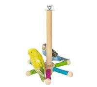 Perchoir pour Oiseaux - Support Tournant Interactif en Bois - Jouets Rotatifs pour Oiseaux | pour Les Petits Et Moyens Animaux pour Se Reposer Dépenser De L'Énergie Soulager L'Ennui Encourager Le Jeu