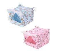 Perchoir pour oiseaux - Tente de lit pour perroquets - Couverture en fourrure pour petits et grands perroquets