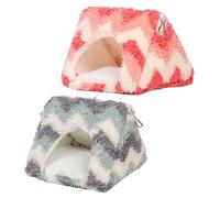 Perchoir pour oiseaux - Tente de lit pour perroquets - Couverture en fourrure pour petits et grands perroquets