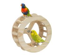 Perchoir pour Perroquet Roue en Bois D'Intelligence Et D'Enrichissement