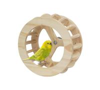 Perchoir pour Perroquet Roue en Bois D'Intelligence Et D'Enrichissement