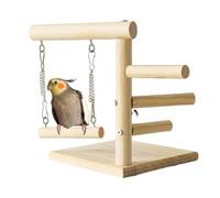 Perchoir pour perroquets - Aire de jeu pour perroquets - Perchoir antidérapant - Support de jeu naturel Durablle pour perroquets, aire de jeu pour oiseaux, perruches, perruches