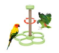 Perchoir pour Perroquets | Jouet Moulin à Vent Intelligence Perroquets,Accessoire de Cage à Poncer Griffes pour Conures Calopsittes Perruches Diamants D'intérieur Fenêtre
