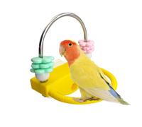 Perchoir pour perruche | Jouet à mâcher auto-occupation, avec anneaux rotatifs comme accessoire pour cages à oiseaux, pour escalader, explorer, s'entraîner debout, pour calopsittes, ara inséparable