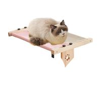 Perchoir pour rebord de fenêtre, lit pour chat en bois, siège pour chat réglable, nid de rebord de fenêtre pour chat, hamac pour chat, lit rembourré pour chat, meubles pour chat, hamac réglable pour