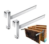 Perchoir pour ruche d'abeilles, 2 supports de cadre de ruche en acier inoxydable, cadre d'apiculture, support de cadre de ruche stable, pour 5 cadres de ruche, outils d'apiculture pour apiculteurs